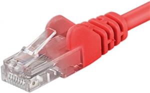 PremiumCord patch kábel RJ45, cat. 5e, UTP, 1,5m, červený