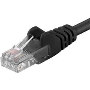 PremiumCord patch kábel RJ45, cat. 5e, UTP, 3,0m, čierny