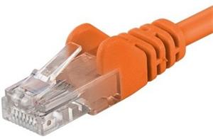 PremiumCord patch kábel RJ45, cat. 5e, UTP, 3,0m, oranžový