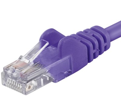 PremiumCord patch kábel RJ45, cat. 5e, UTP, 5,0m, fialový