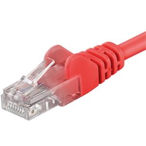 PremiumCord patch kábel RJ45, cat. 6, UTP, 0,5m, červený