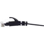 PremiumCord patch kábel RJ45, cat. 6, UTP, 1,5m, čierny, plochý