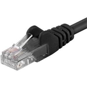 PremiumCord patch kábel RJ45, cat. 6, UTP, 1,5m, čierny