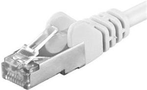 Premiumcord patch kábel RJ45, cat. 6a, S-FTP, 10,0m, biely