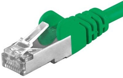 Premiumcord patch kábel RJ45, cat. 6a, S-FTP, 7,0m, zelený