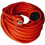 PremiumCord predlžovací kábel 230V 1x zásuvka 20,0m oranžový