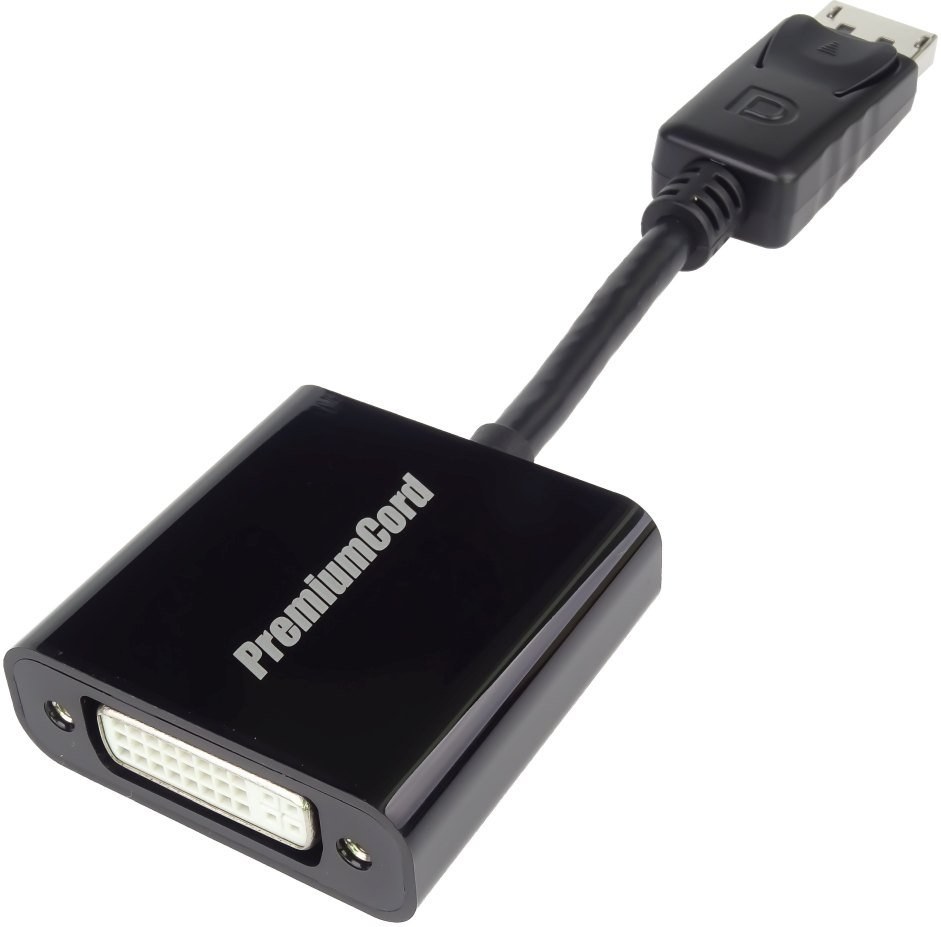 PremiumCord redukcia DisplayPort na DVI M/F, káblová 0,15m