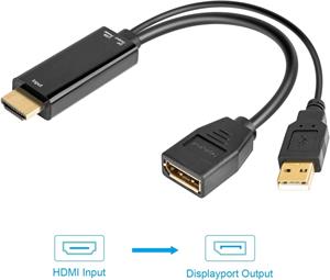 PremiumCord redukcia HDMI na DisplayPort M/F, káblová 0,2m, (rozbalené)