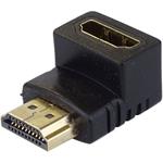 PremiumCord redukcia HDMI na HDMI M/F, krátka uhlová