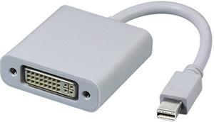 PremiumCord redukcia miniDisplayPort na DVI M/F, káblová 0,2m biely