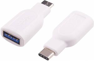 PremiumCord redukcia OTG USB-C na USB-A M/F, biela