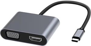 PremiumCord redukcia USB-C na HDMI + VGA, 4K a FULL HD 1080p