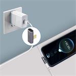 PremiumCord redukcia USB-C na USB-C, zahnutá, 40Gbps, Alumínium, 1ks