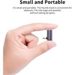 PremiumCord redukcia USB-C na USB-C, zahnutá, 40Gbps, Alumínium, 1ks