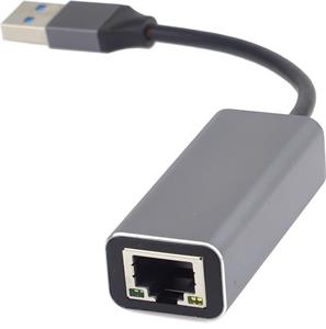 PremiumCord sieťový adaptér USB-RJ45 10/100/1000 Mbps, Aluminium