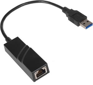 PremiumCord sieťový adaptér USB-RJ45 10/100/1000 Mbps, čierny