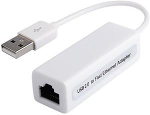 PremiumCord sieťový adaptér USB-RJ45 10/100 Mbps, biely, (rozbalené)