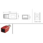 PremiumCord spojka UTP RJ45 8/8, cross