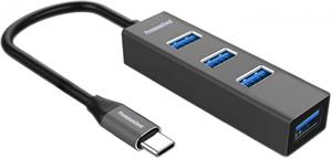 PremiumCord SuperSpeed USB-C Hub na 4x USB 3.0 Gen 1