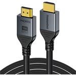 PremiumCord Ultra HD HDMI 2.2 kábel 16K@60Hz, 8K@240Hz, 4K@480Hz pozlátený, 1,0m, oplet