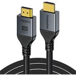 PremiumCord Ultra HD HDMI 2.2 kábel 16K@60Hz, 8K@240Hz, 4K@480Hz pozlátený, 3,0m, oplet