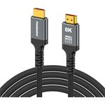 PremiumCord ULTRA HDMI 2.1 High Speed + Ethernet kábel 8K@60Hz, pozlátené konektory, 0,5m, oplet