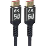 PremiumCord ULTRA HDMI 2.1 High Speed + Ethernet kábel 8K@60Hz, pozlátené konektory, 3,0m, oplet