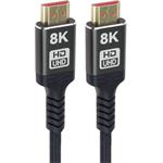 PremiumCord ULTRA HDMI 2.1 High Speed + Ethernet kábel 8K@60Hz, pozlátené konektory, 7,5m, oplet