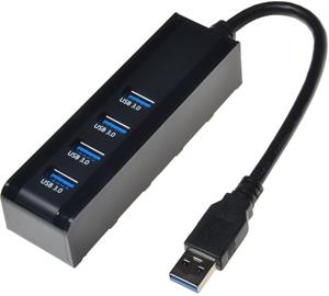 PremiumCord USB 3.0, HUB 4-portový, čierny