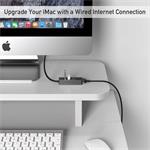 PremiumCord USB-A a USB-C Hub na LAN 10/100/1000Mbps + 3x USB 3.2