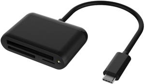 PremiumCord USB-C čítačka pamäťových kariet CFAST2.0+SD3.0+Micro SD 3.0