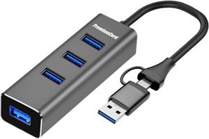 PremiumCord USB3.2 Hub, USB-C a USB-A na 4x USB-A 3.2 Gen 1
