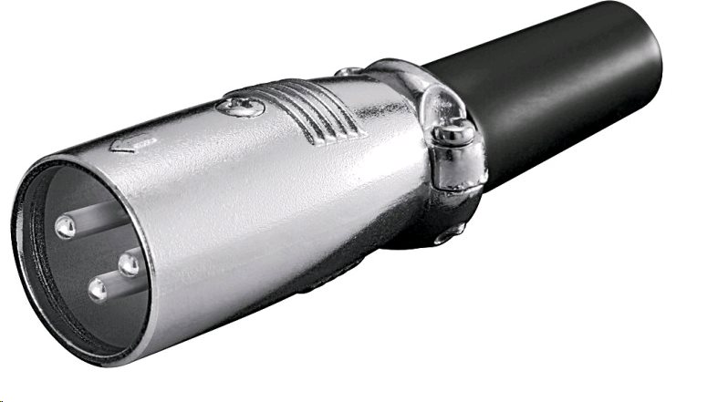 PremiumCord XLR mikrofónny konektor, 3-piny