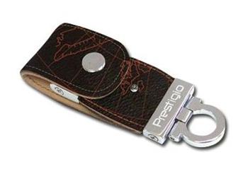 Prestigio Brown Leather 16GB Map hnedá koža, zamat.krabička, AVG Inter