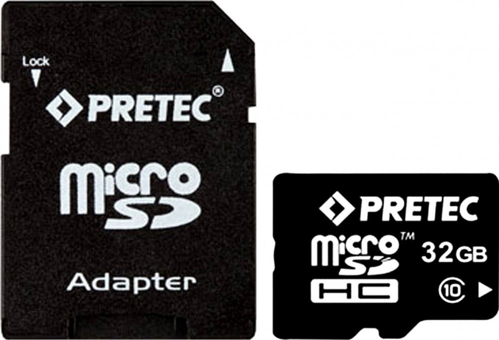 Pretec microSDHC 32GB + adaptér
