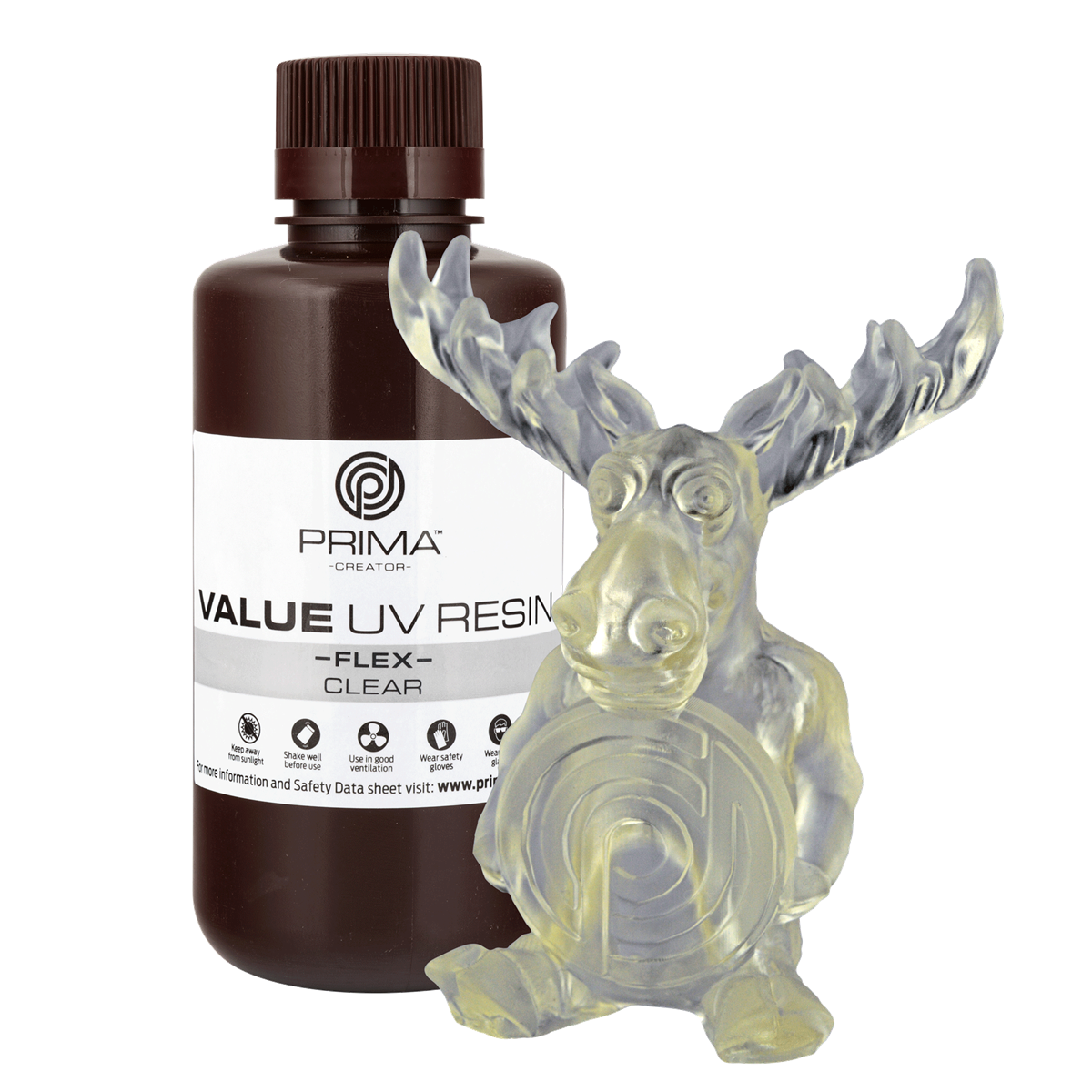 PrimaCreator Value Flex UV Resin - 500 ml - Clear