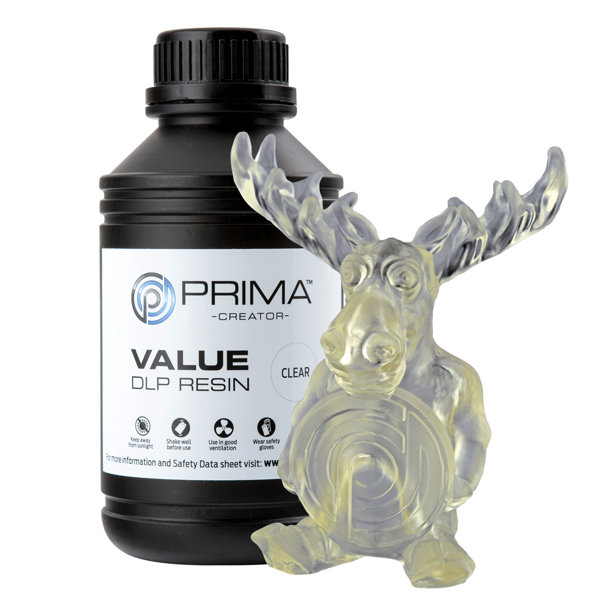 PrimaCreator Value UV / DLP Resin - 500 ml - Clear