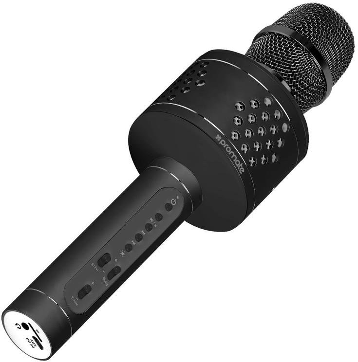 Promate VocalMic-3, mikrofón / BT reproduktor, čierny