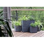 Prosperplast SIERRA CASE, kvetináč beton effect, 77 cm, šedý