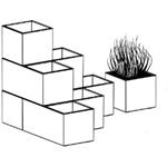 Prosperplast SIERRA CASE, kvetináč beton effect, 77 cm, šedý