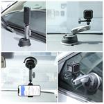 Puluz držiak s prísavkou do auta s adaptérom na montáž a dlhou skrutkou pre športové kamery Osmo Action 3, Insta360 X3
