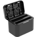 Puluz nabíjacie puzdro na batérie a pamäťové karty pre Insta360 X4, čierne