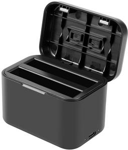 Puluz nabíjacie puzdro na batérie a pamäťové karty pre Insta360 X4, čierne