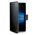 Puzdro typu kniha CELLY Wally pre Microsoft Lumia 950 XL, PU koža, čierne