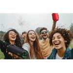 QCY SP7, bezdrôtový reproduktor, červený