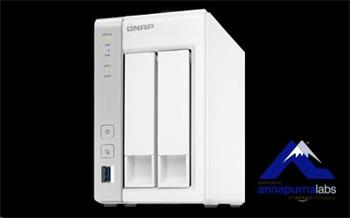 QNAP™ TS-231P2-4G 2 Bay NAS, 3.5, Alpine AL-314, 4-core, 1.7GHz, 4GB DDR3 RAM, EU Edition