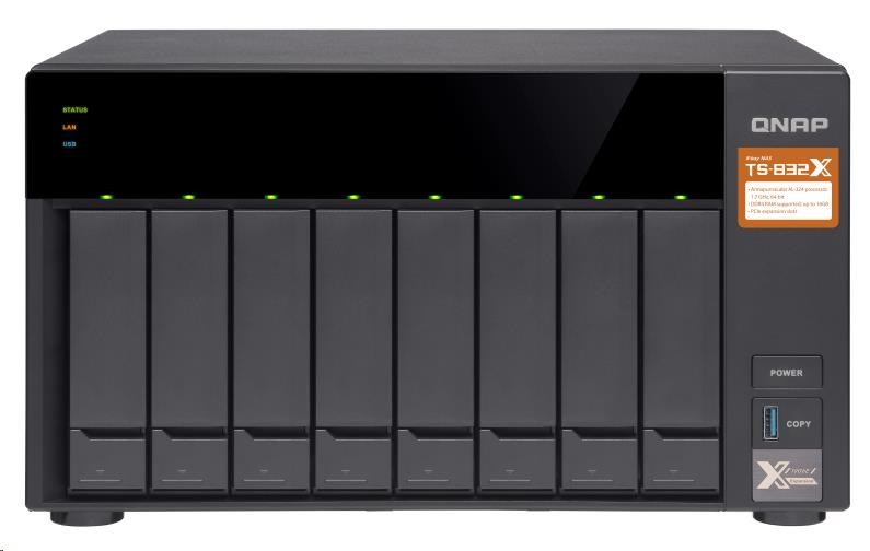 QNAP TS-832X-2G (1,7GHz/2GBRAM/8xSATA/2xSFP+/2xGbE/2xPCIe)