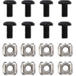 Qoltec 19'' polica 1U/400mm, výsuvná, čierna, do 20kg