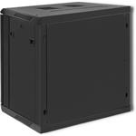 Qoltec 19" závesný rack 12U/450mm, čierny