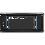 Qoltec 19" závesný rack 4U/450mm, čierny